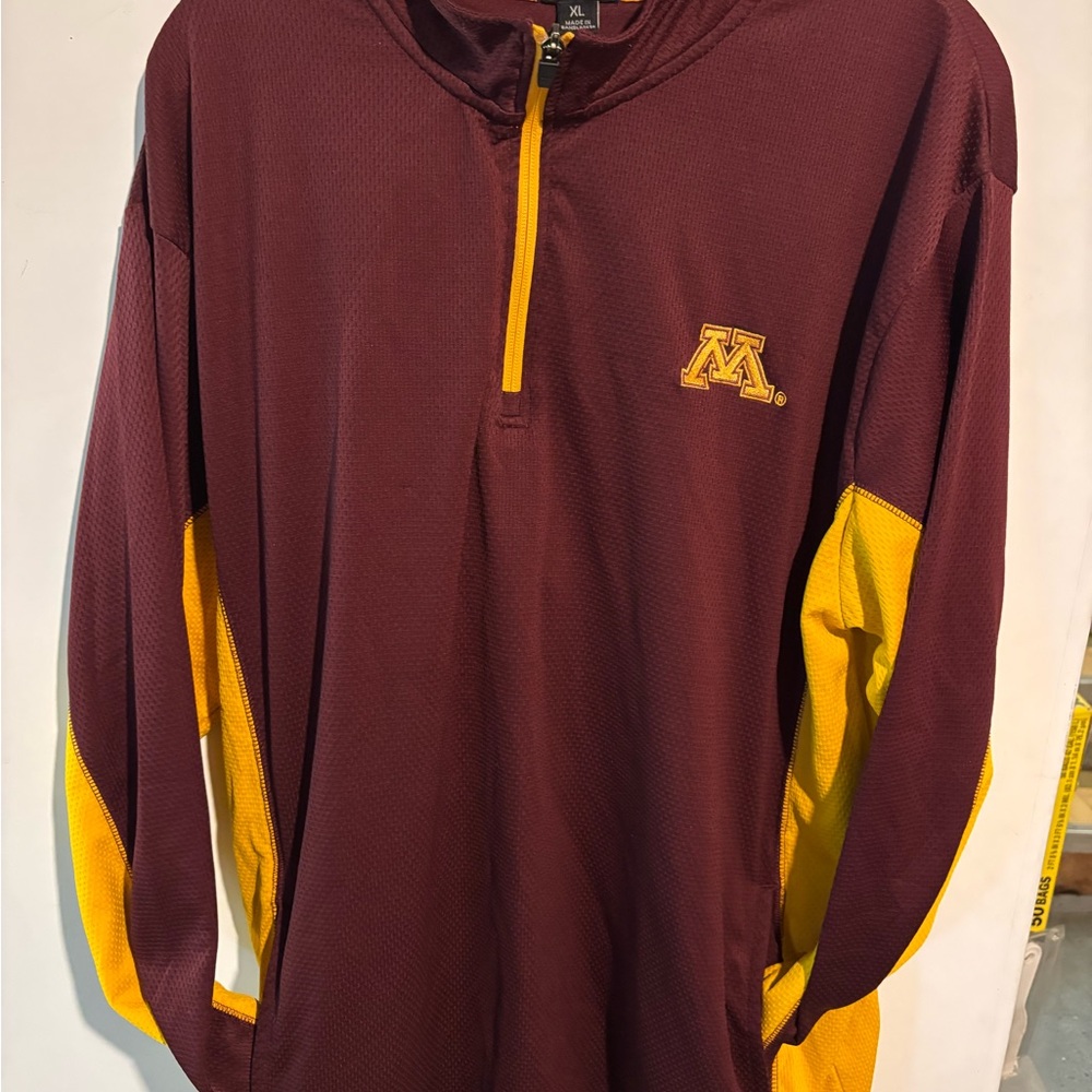 Minnesota Golden Gophers Quarter Zip Pullover with pockets